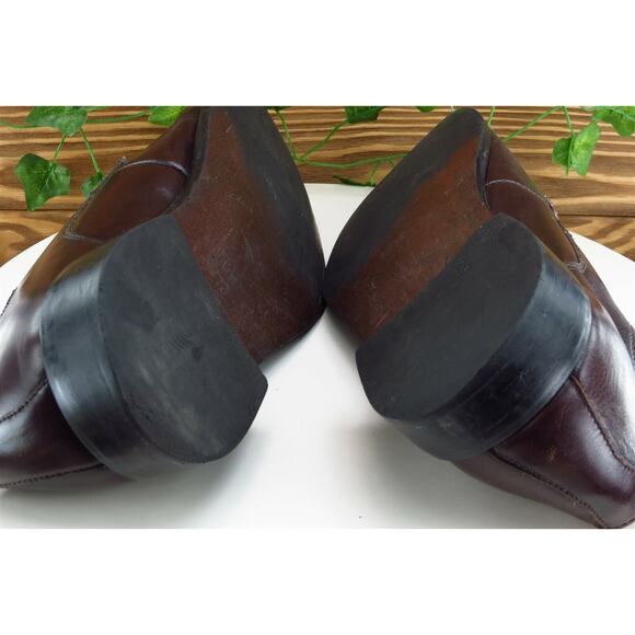 Joseph Abboud Shoes‎ Sz 10 M Brown Derby Oxfords Leather Men - Picture 8 of 9